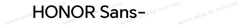荣耀字体HONOR Sans字体转换